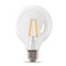Feit Electric Feit G25 E26 (Medium) Filament LED Bulb Soft White 100 Watt Equivalence 3 pk G25100927CAFIL3 - alternate 1